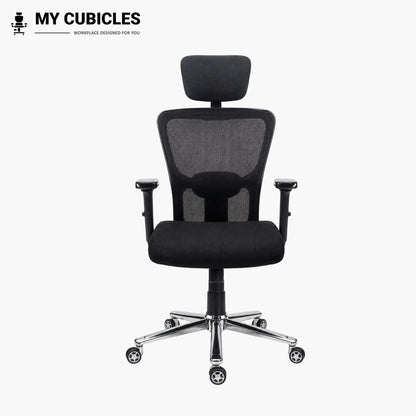 Jazz High Back Ergonomic Office Chair with Scorpio Base - Front View