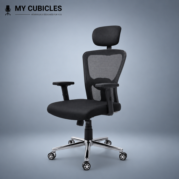 Majesty Black Jazz High Back Ergonomic Chair with Scorpio Base