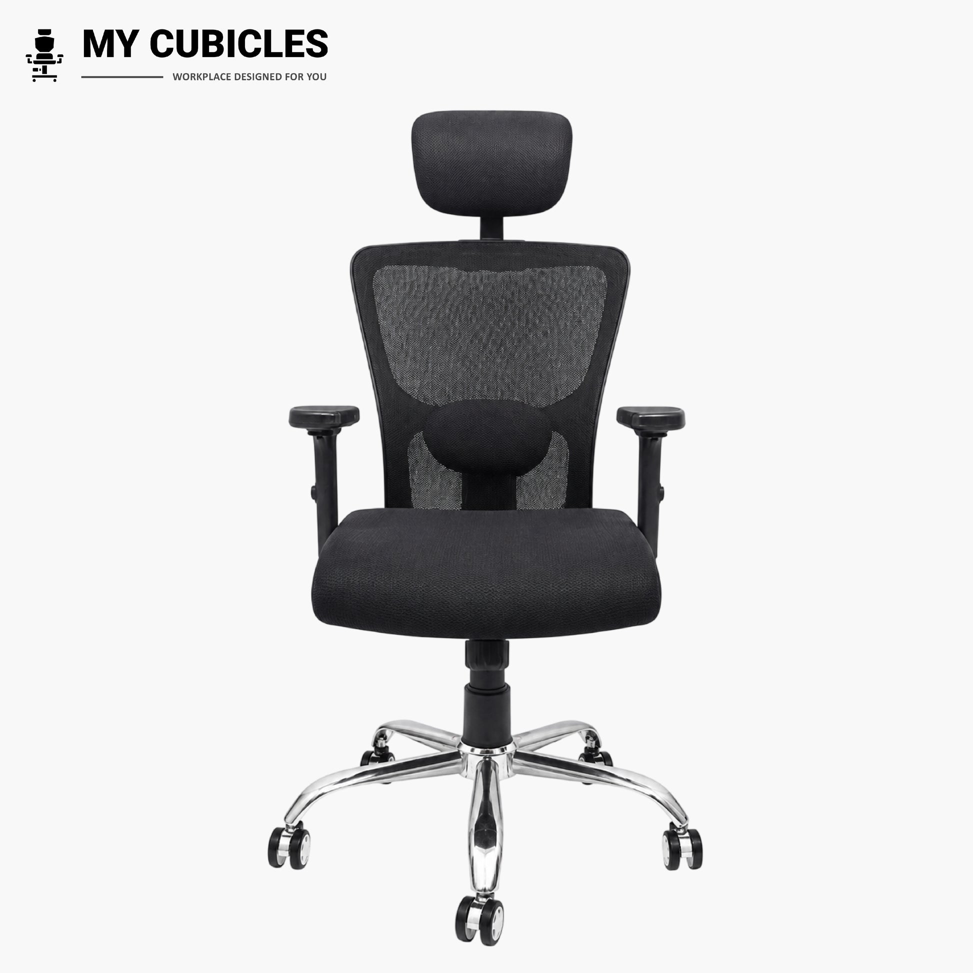Jazz High Back Ergonomic Office Chair with Spider Base - Front View
