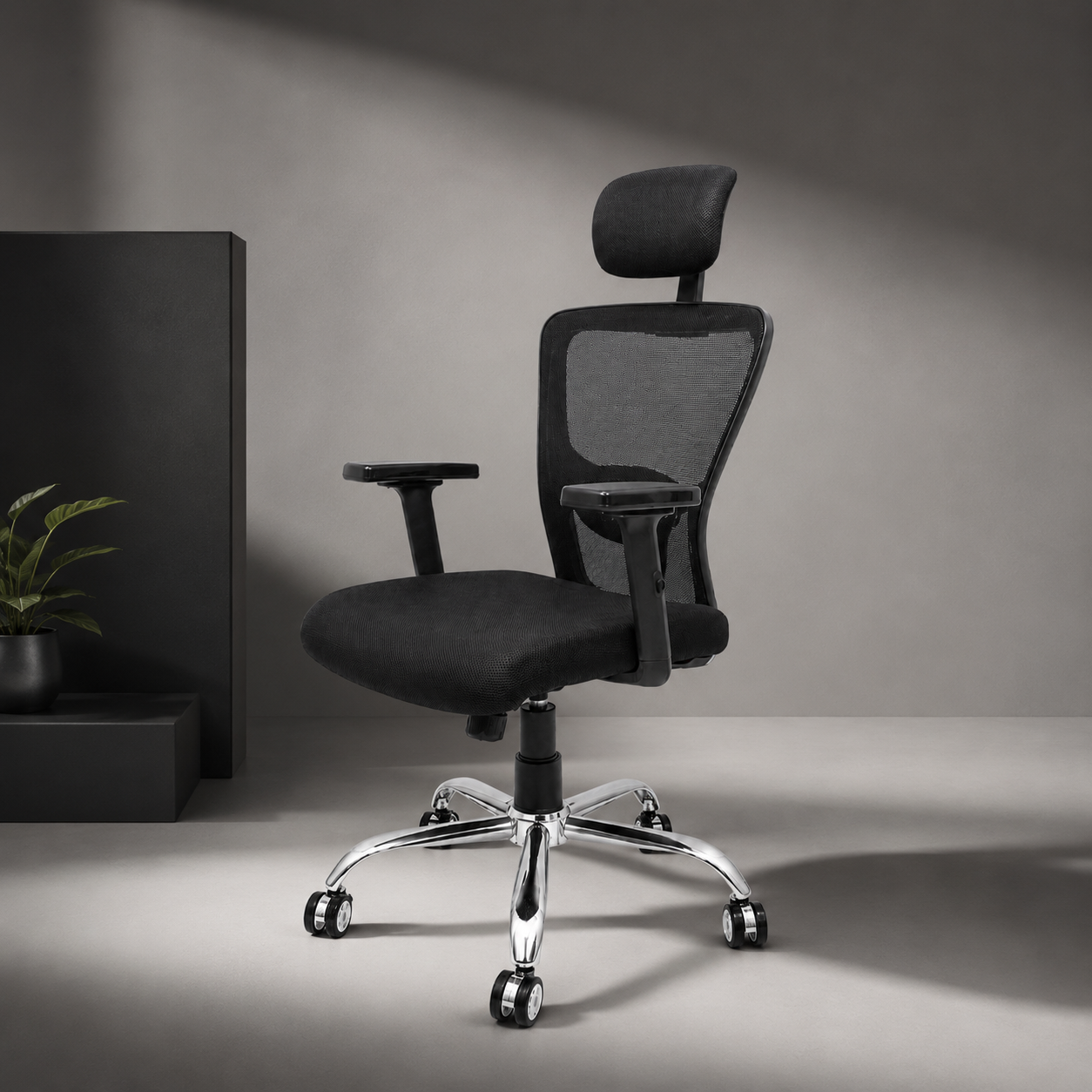 Jazz High Back Ergonomic Office Chair with Spider Base - Lifestyle View