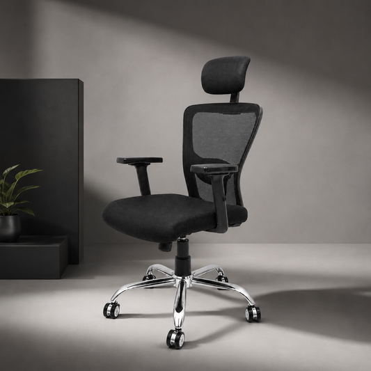 Jazz High Back Ergonomic Office Chair with Spider Base - Lifestyle View