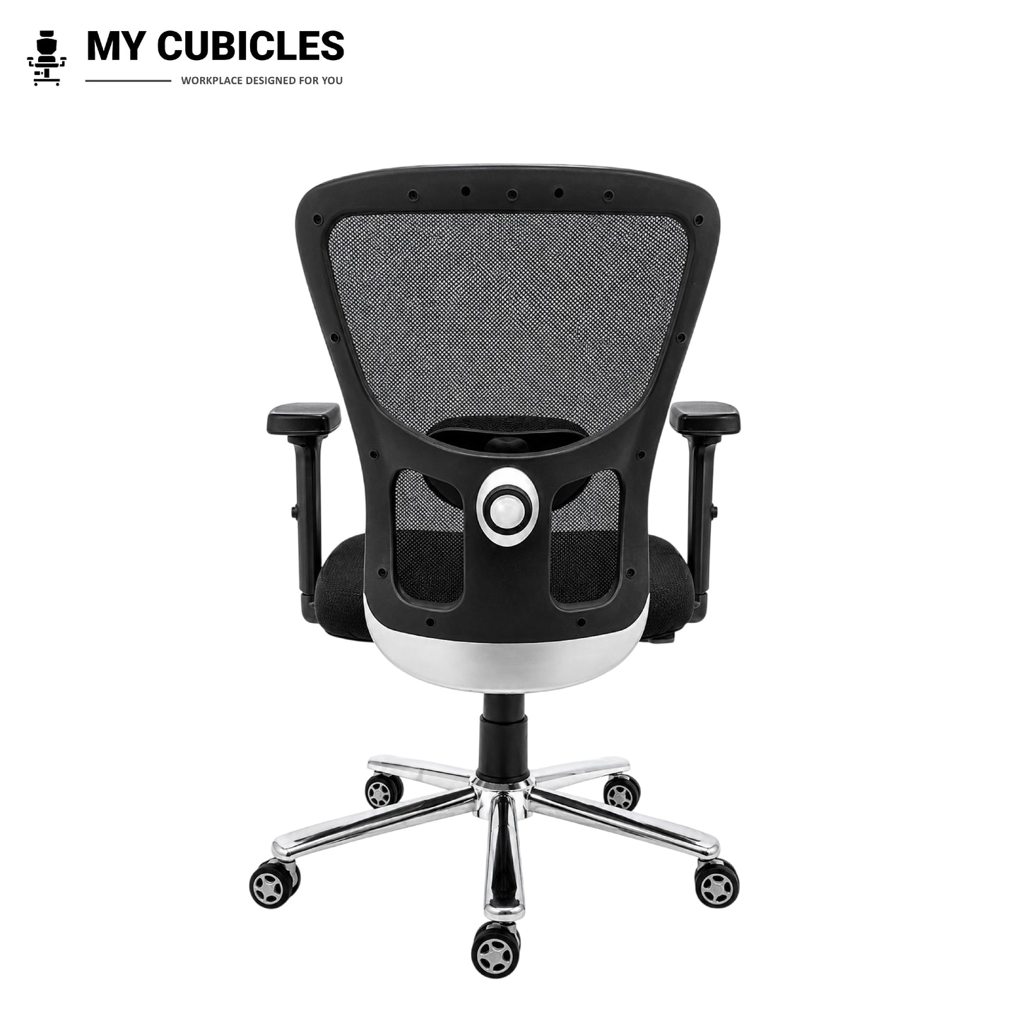 Jazz Low Back Office & Study Chair with Scorpio Base - Back View