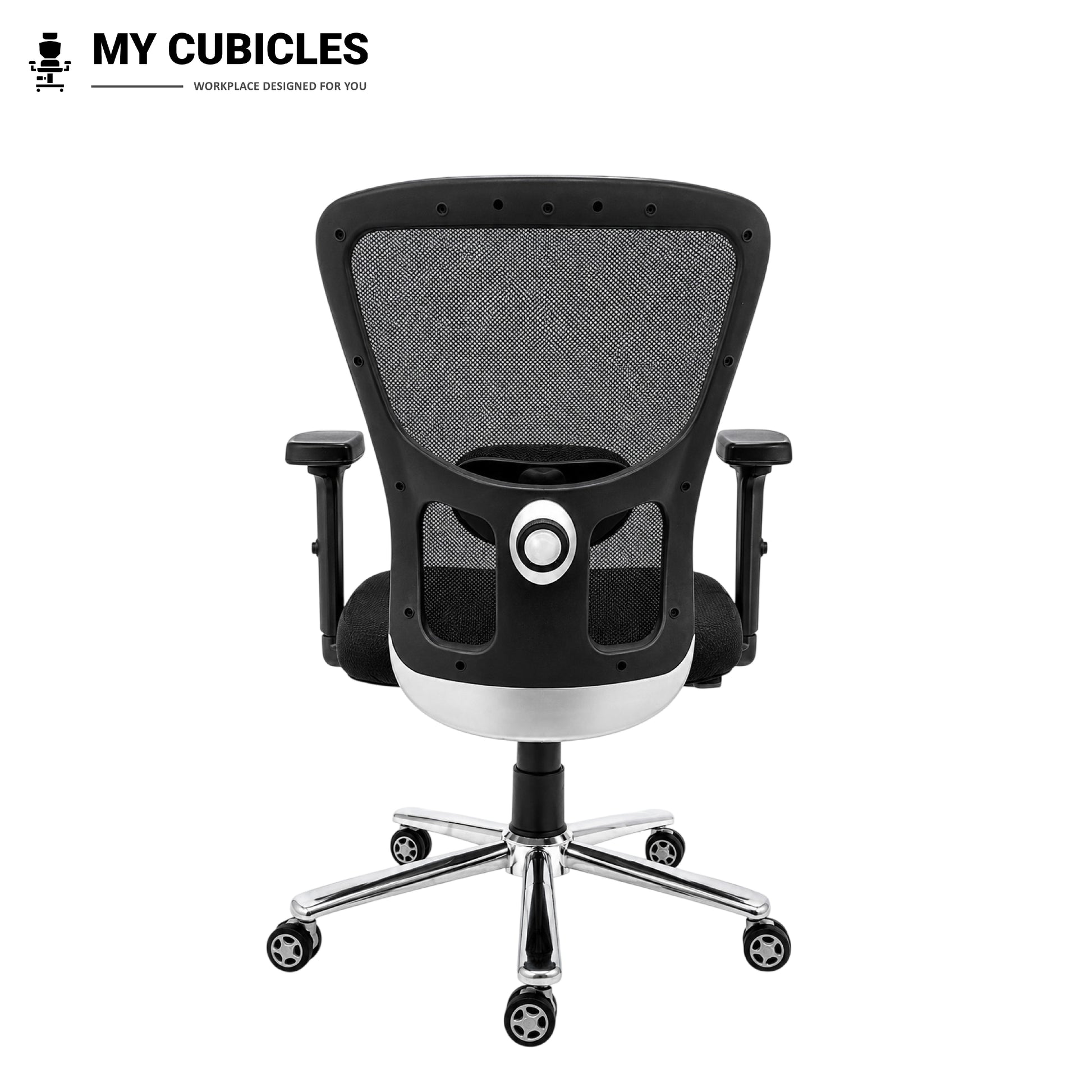 Jazz Low Back Office & Study Chair with Scorpio Base - Back View