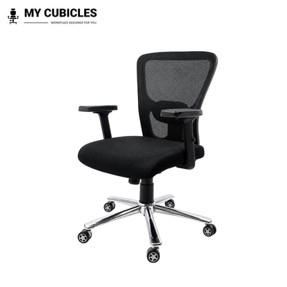 Jazz Low Back Office & Study Chair with Scorpio Base - Front Side View