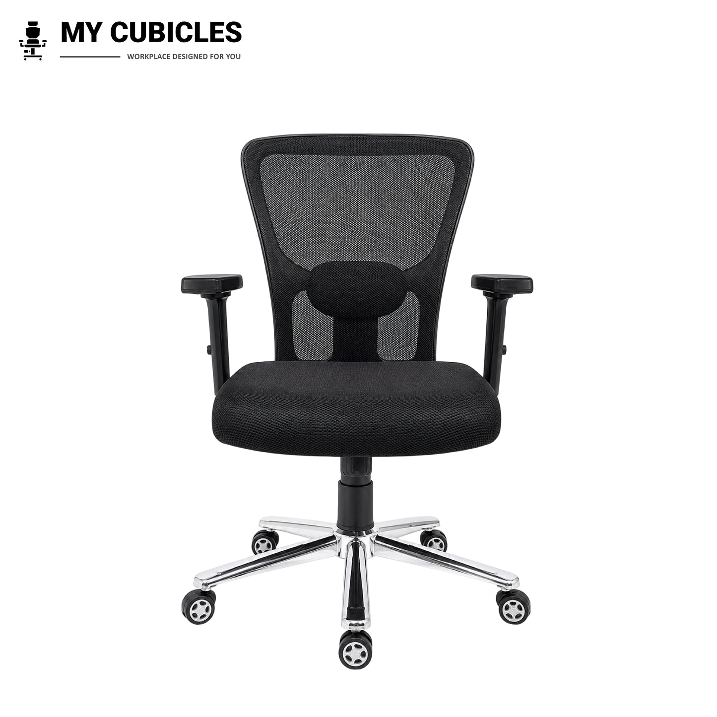 Jazz Low Back Office & Study Chair with Scorpio Base - Front View