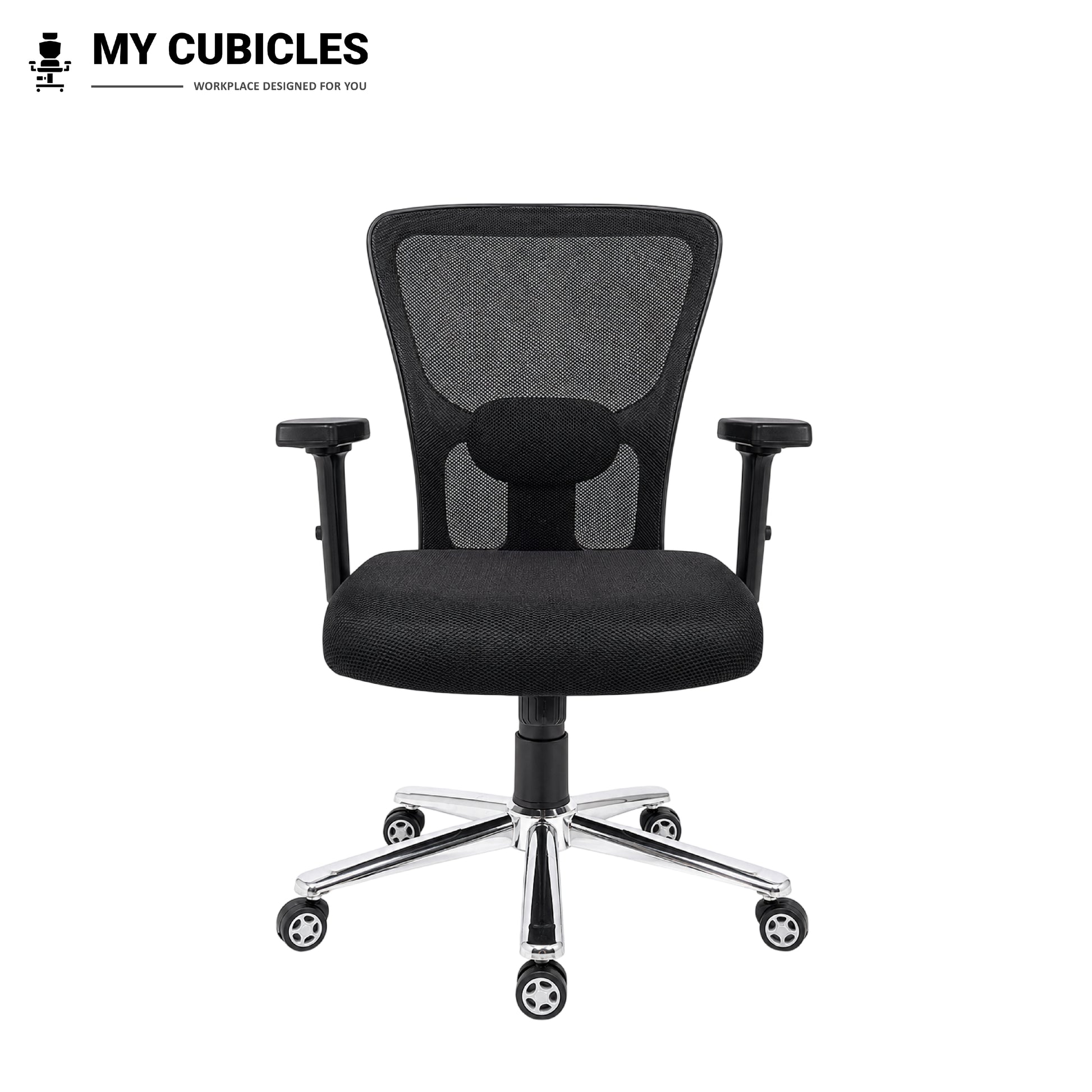 Jazz Low Back Office & Study Chair with Scorpio Base - Front View