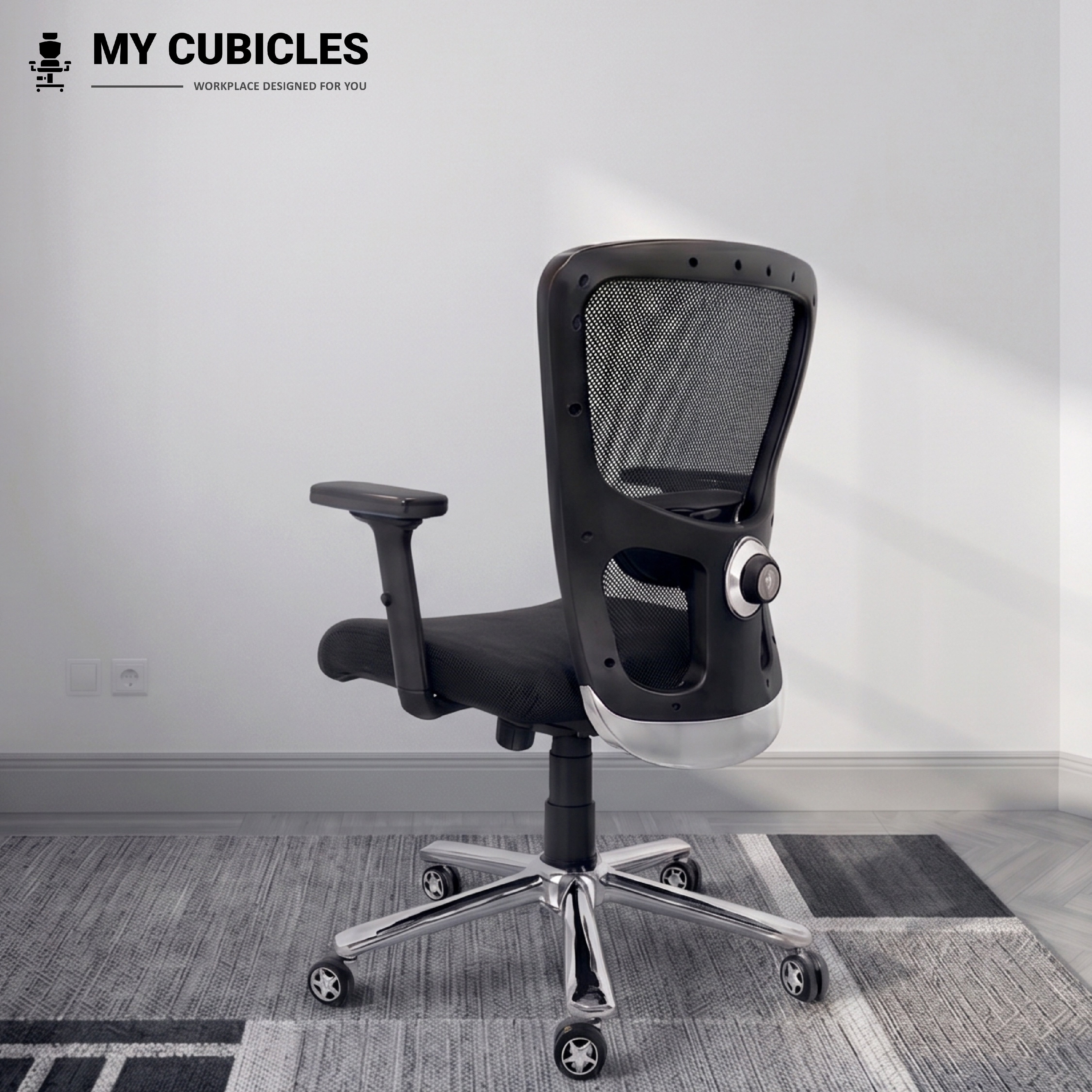 AeroFlex Black Mesh Low Back Office Chair | Scorpio Base