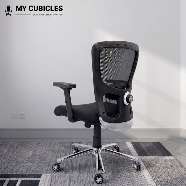 AeroFlex Black Mesh Low Back Office Chair | Scorpio Base