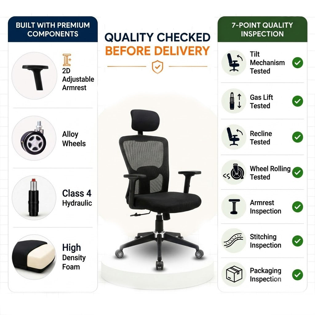 Jazz High Back Chair Quality Checked Image