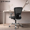 AeroFlex Black Mesh Low Back Office Chair | Spider Base