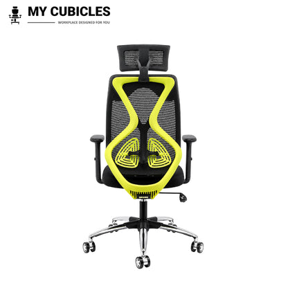 Lunar Black Office Computer Chair for Home - Back View