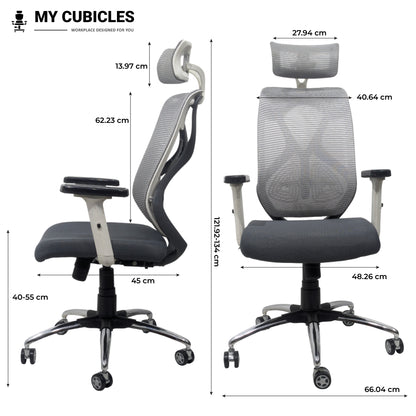 Lunar Fusion Mesh Headrest Chair