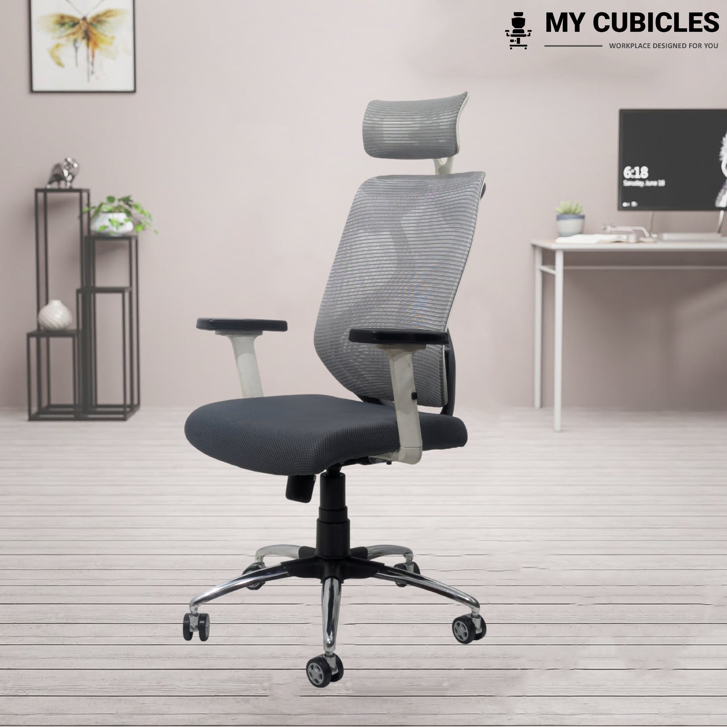 Lunar Fusion Mesh Headrest Chair