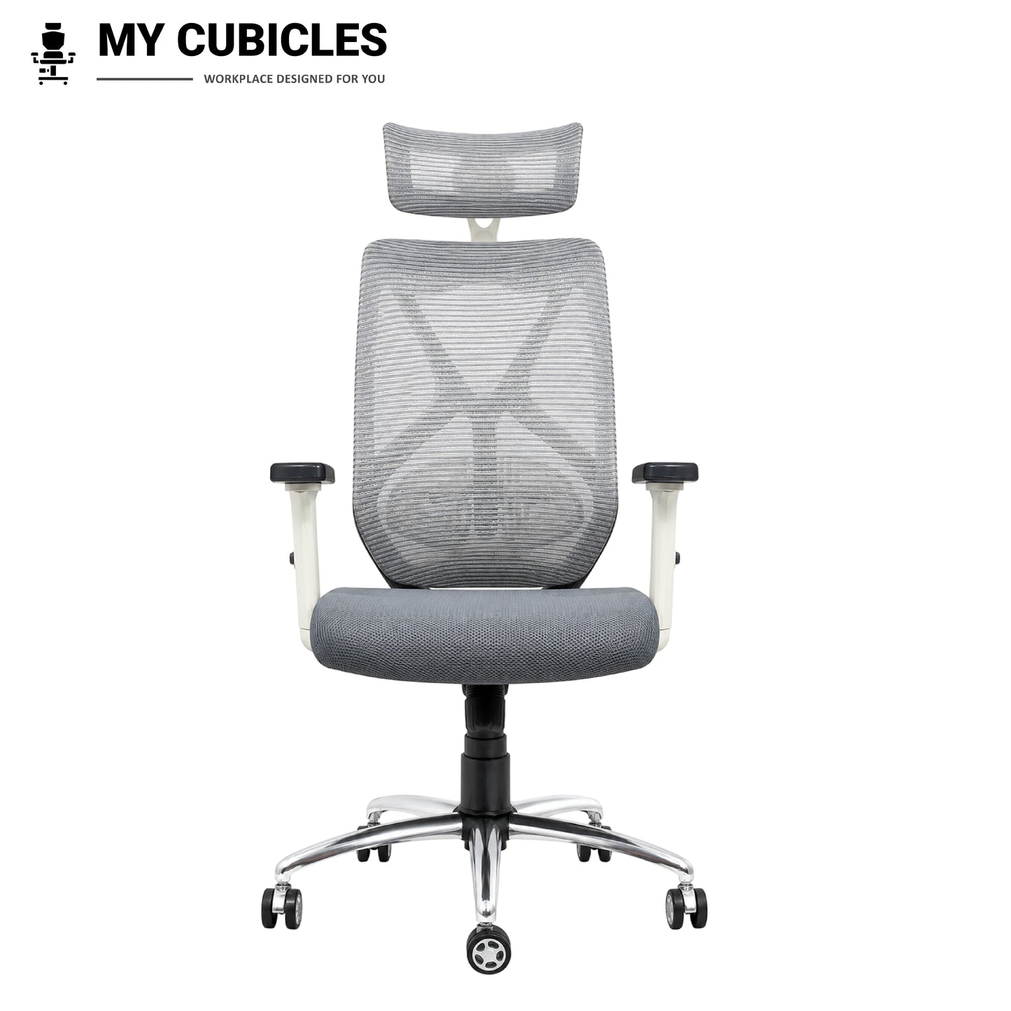 Lunar Grey Office Computer Chair for Home - Front View