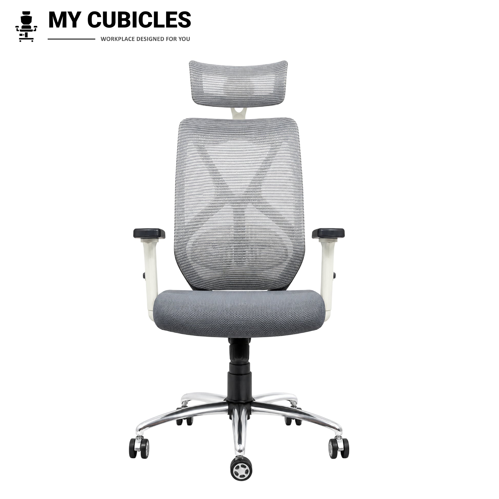 Lunar Grey Office Computer Chair for Home - Front View
