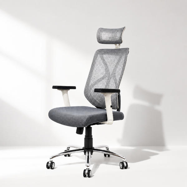 Lunar Fusion Mesh Headrest Executive Office Chair & Home Office Chair
