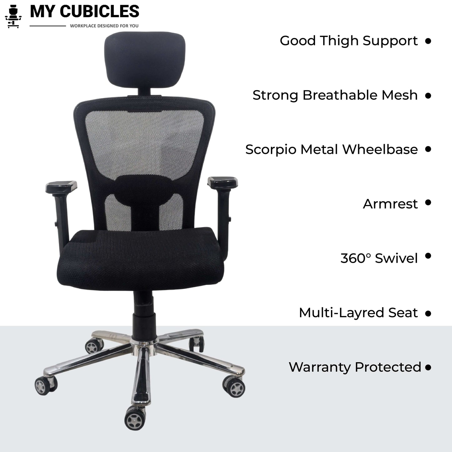 Jazz High Back Ergonomic computer desk chair