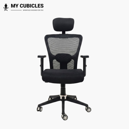 Black Jazz High Back Ergonomic Executive Office Chair Front View