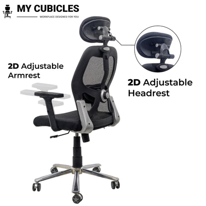 Matrix High Back Office Chair with Adjustable Armrest and Headrest