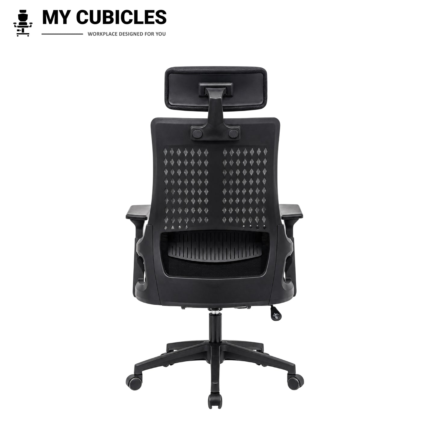 Nova Black High Back Office Chair - Back View