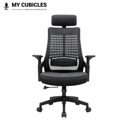Nova Black High Back Office Chair - Front View