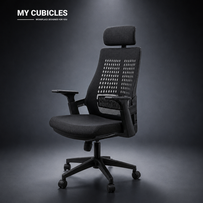 Nova Black High Back Office Chair - Lifestyle View