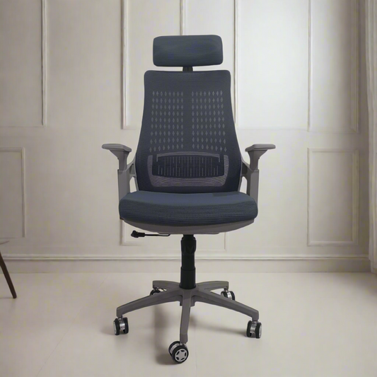 ergonomic office chair online with adjustable headrest
