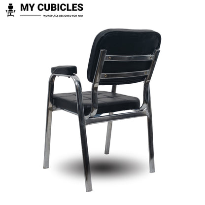 office visitor chair with cushioned backrest