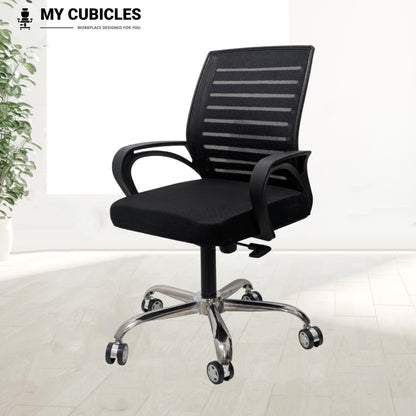 Polar Black Flow Mesh Comfort Chair