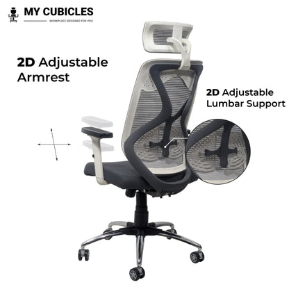 Premium Office Chair with Adjustable Armrest and Lumbar Support