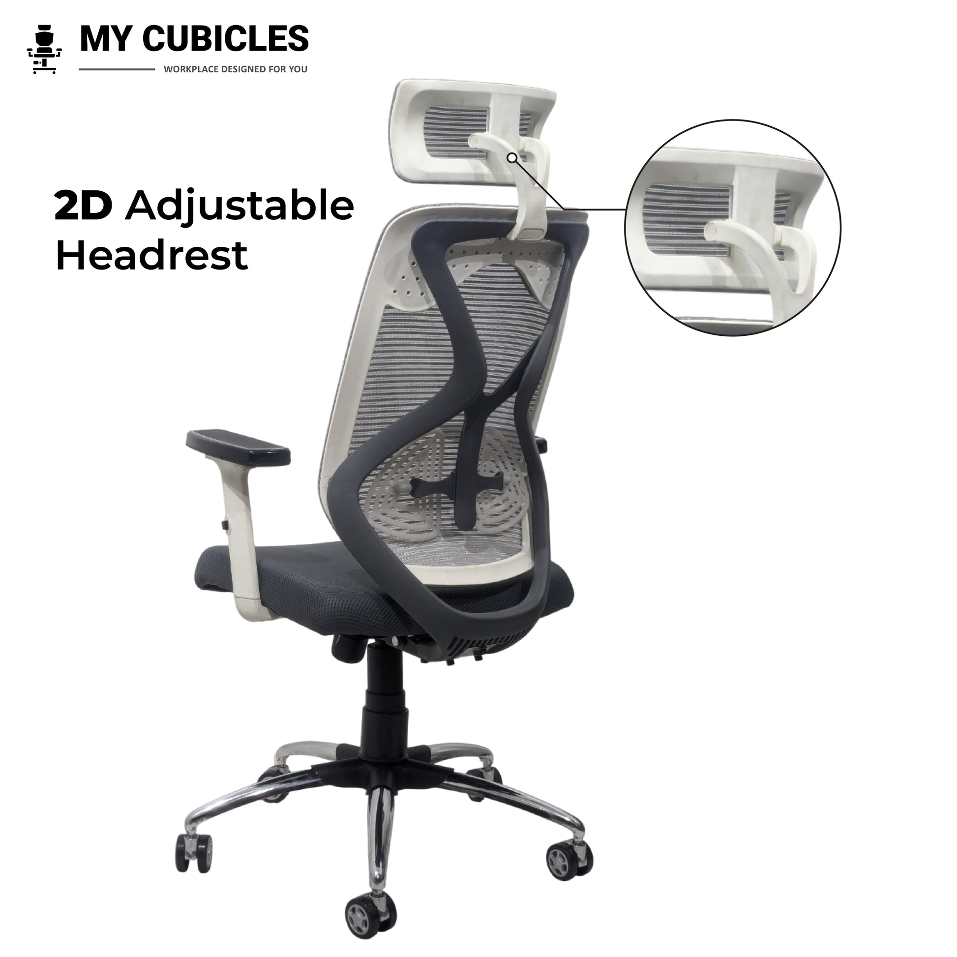 Premium Office Chair with Adjustable Headrest