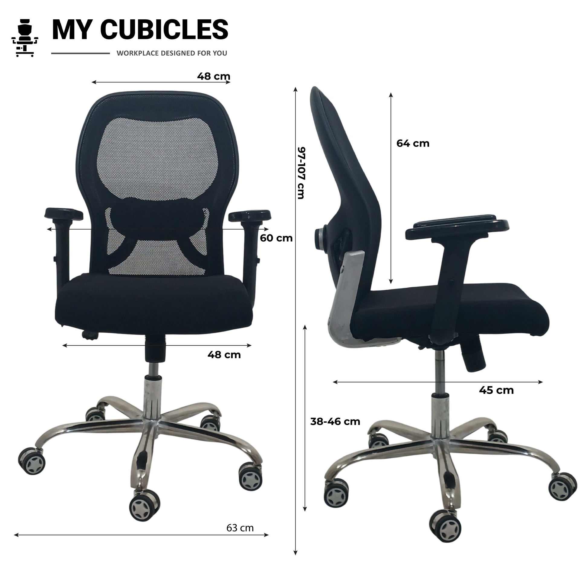 ergonomic office chair without headrest
