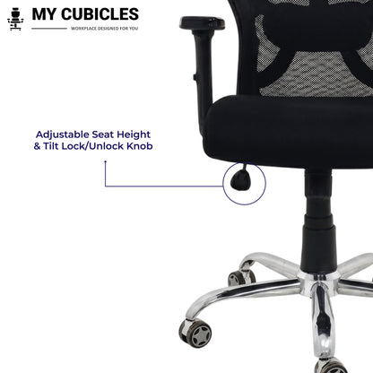 Titan Throne Matrix High Back Mesh Ergonomic Office Chair with Spider Base - Seat Height Adjustable View