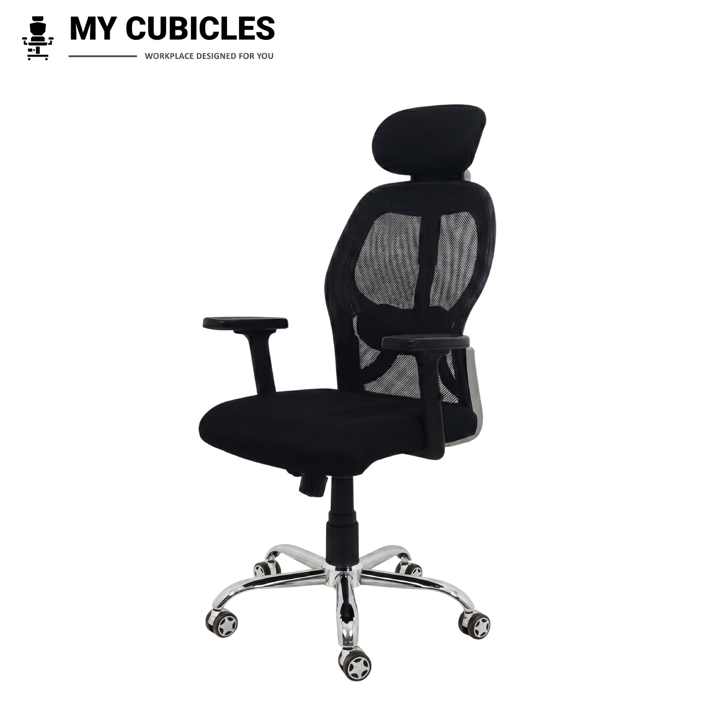 Titan Throne Matrix High Back Mesh Ergonomic Office Chair with Spider Base - Front Side View