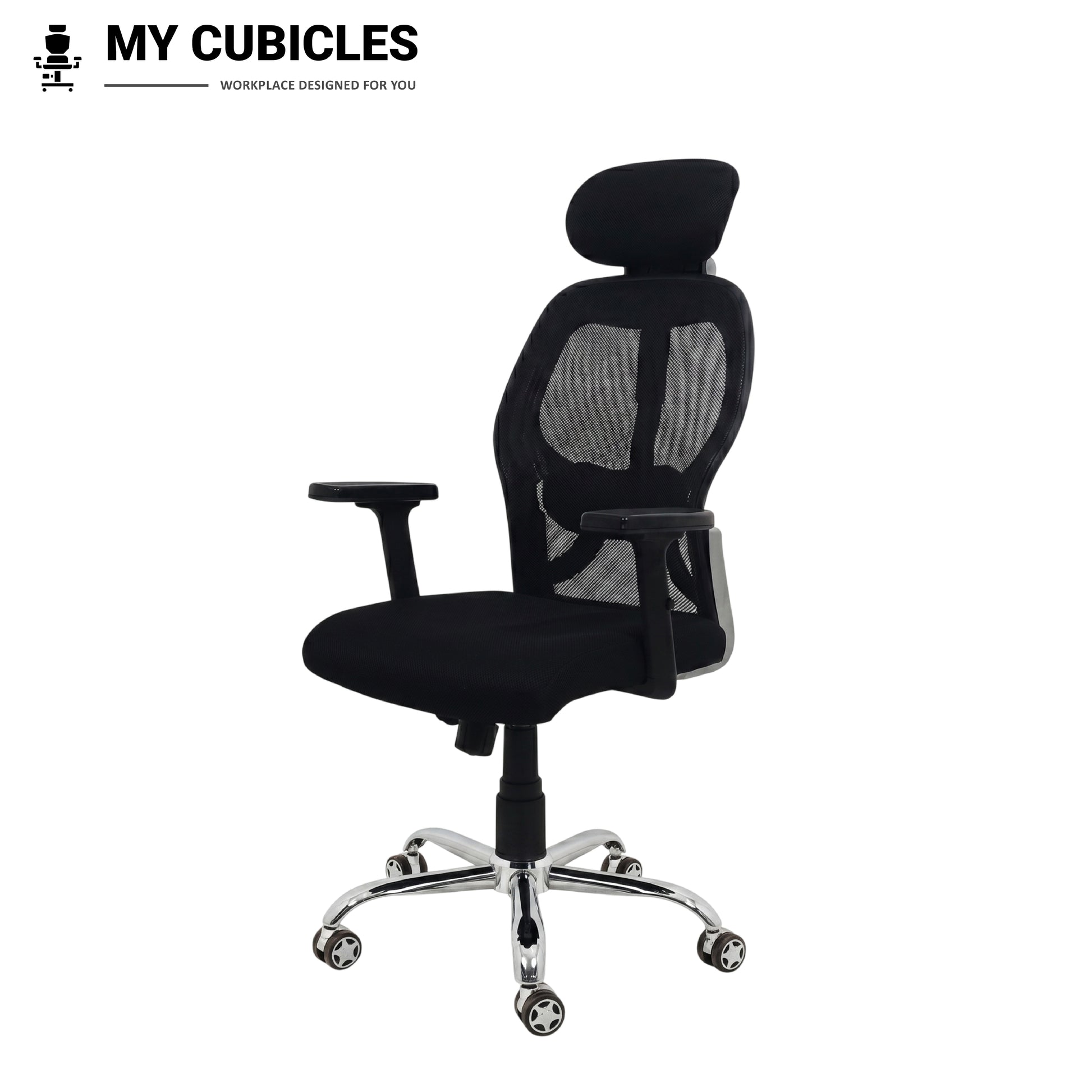 Titan Throne Matrix High Back Mesh Ergonomic Office Chair with Spider Base - Front Side View