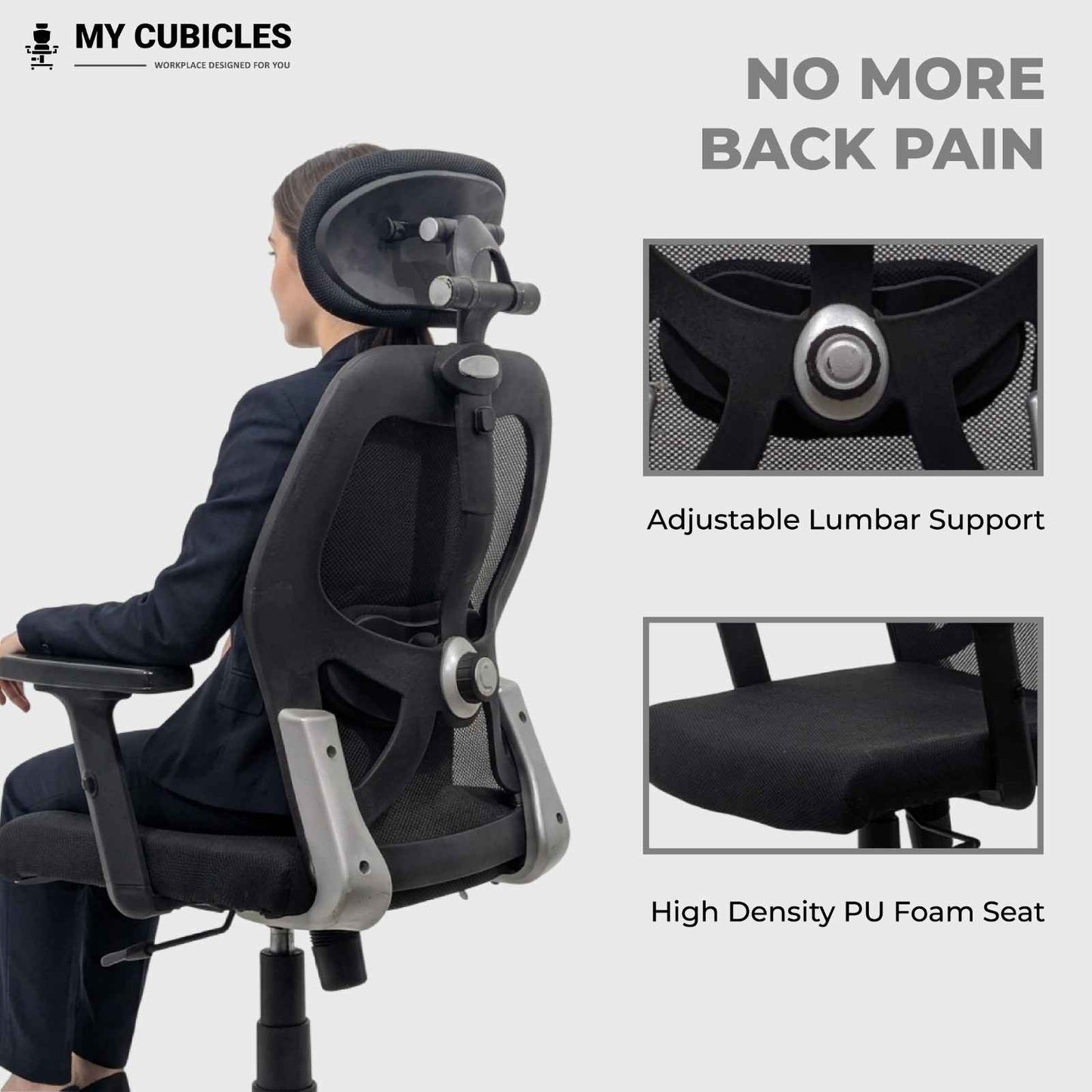 Titan Throne Matrix High Back Mesh Ergonomic Office Chair with Nylon Base