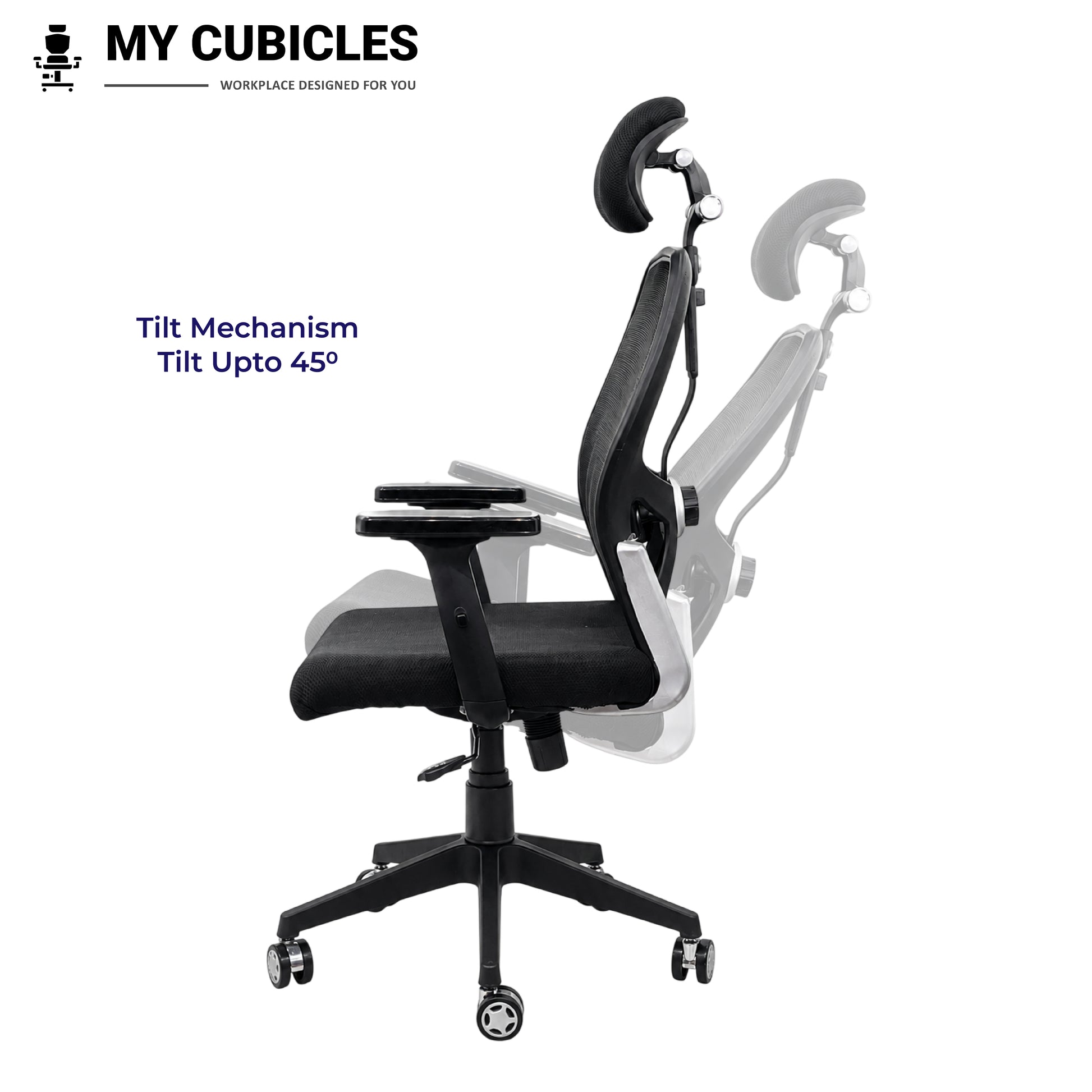 Titan Throne Matrix High Back Office Chair - Side View