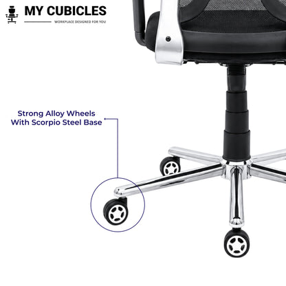 Titan Throne Matrix High Back Office Chair with Scorpio Base - Alloy Wheels View