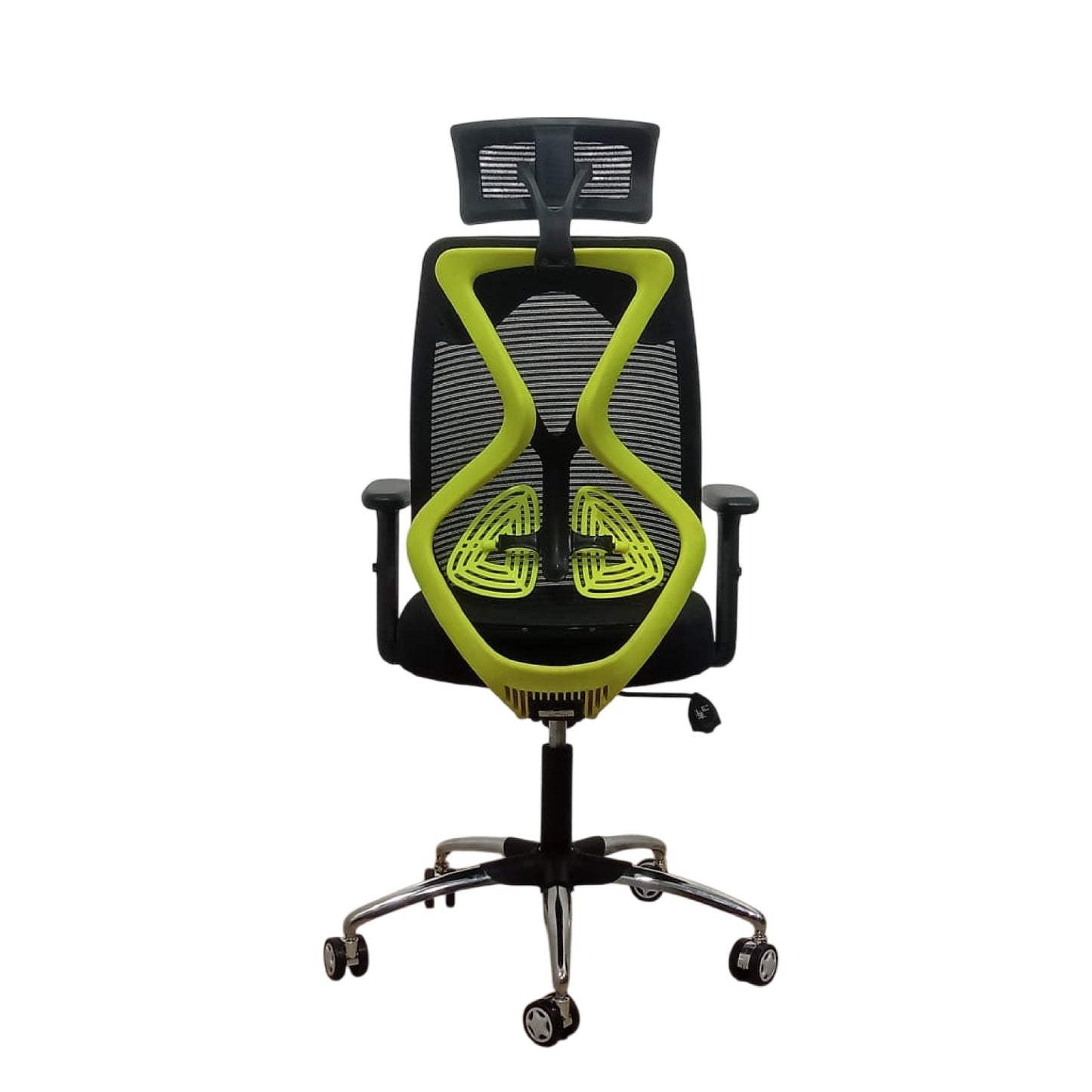 Lunar Fusion Black Mesh Headrest Office & Computer Chair