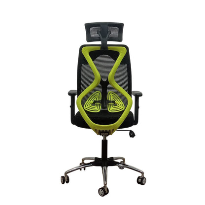 Lunar Fusion Black Mesh Headrest Office & Computer Chair