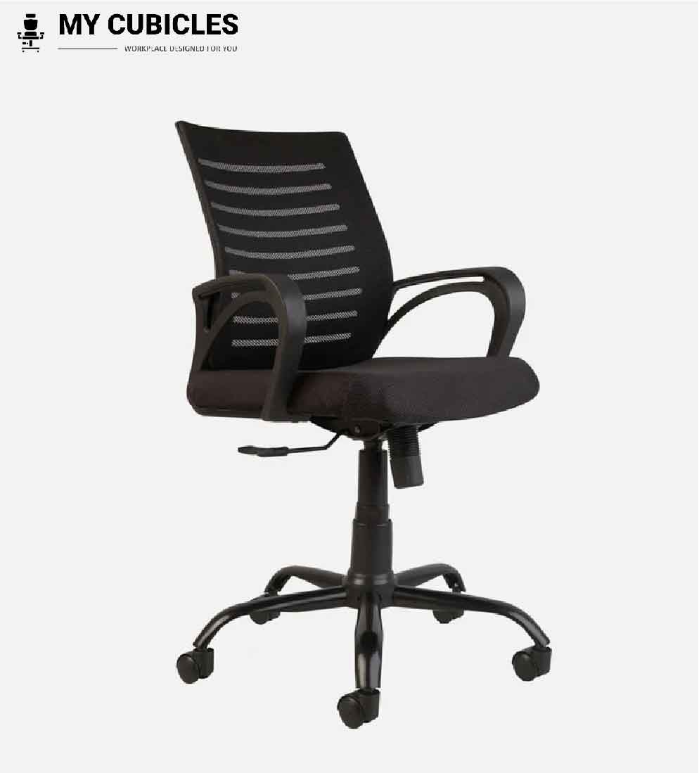 polar black flow mesh comfort chair work form home