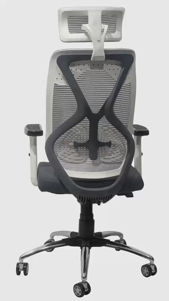 Lunar Fusion Mesh Headrest Executive Office Chair & Home Office Chair 360 rotation