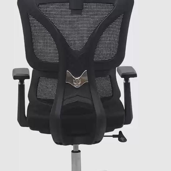 Black Ergo Gladiator Executive Office Chair with Head Rest 360 degree rotation